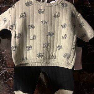 New with tags- set of baby pants and long sleeve
